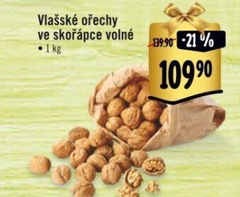 Ořechy vlašské ve skořápce