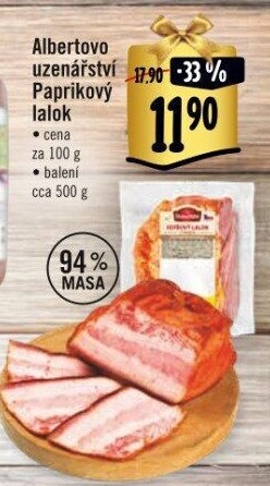 Paprikový lalok Albertovo Uzenářství