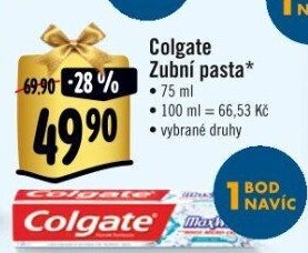 Pasty na zuby Colgate