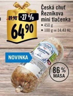 Řezníkova tlačenka Česká chuť