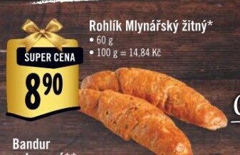 Rohlík Mlynářský žitný Albert