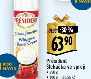 Šlehačka ve spreji Président