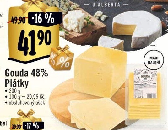 Sýr Gouda 48% Albert
