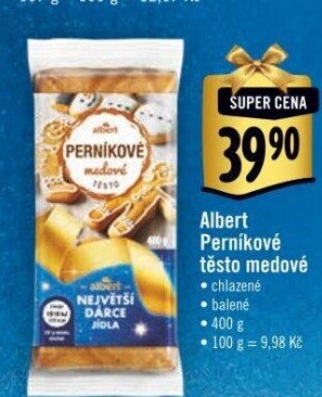 Těsto perníkové medové Albert
