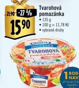 Tvarohová pomazánka Jihočeská Madeta