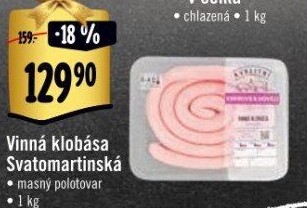 Vinná klobása Svatomartinská Albert