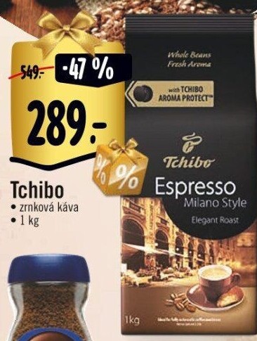 Zrnkové kávy Tchibo