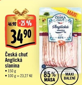 Anglická slanina Česká chuť