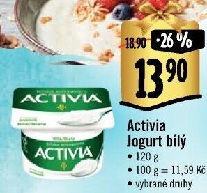 Bílý jogurt Activia Danone