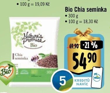 Chia semínka bio Nature'
