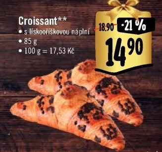 Croissant s náplní
