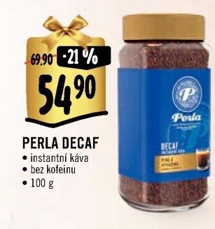 Instantní káva bez kofeinu Decaf AH Perla