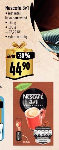 Instantní káva porcovaná 3v1 Nescafé