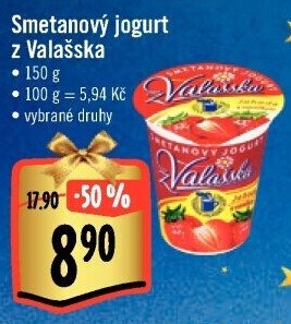 Jogurt smetanový ochucený z Valašska Mlékárna Valašské Meziříčí