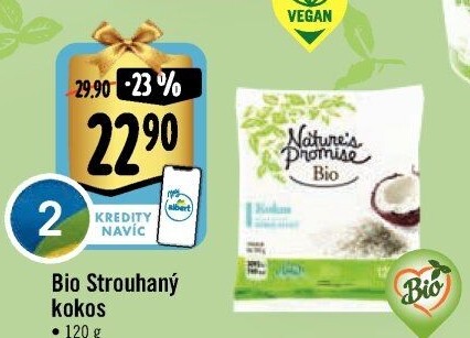 Kokos strouhaný bio Nature'