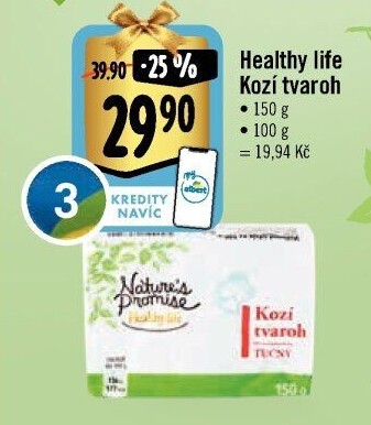 Kozí tvaroh tučný Healthy life Nature'