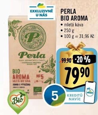 Mletá káva bio Aroma AH Perla