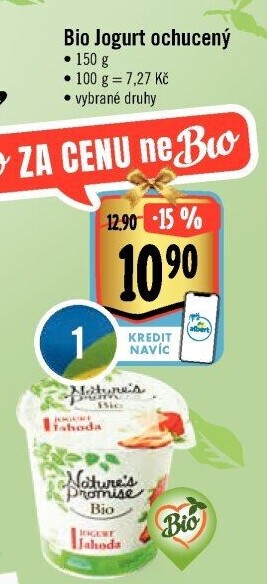 Ochucený jogurt bio Nature'