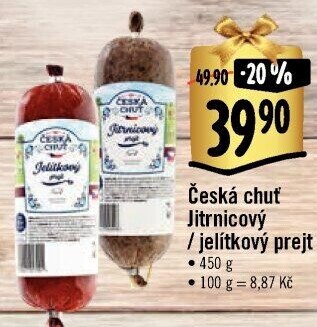 Prejt jitrnicový Česká chuť