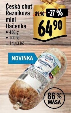 Řezníkova tlačenka Česká chuť