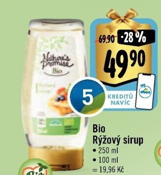 Rýžový sirup bio Nature'