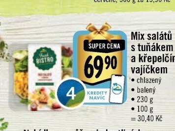 Salát s tuňákem a křepelčím vejcemAlbert Fresh Bistro