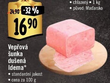 Šunka vepřová dušená standard Idema