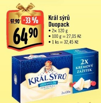 Sýr Hermelín Král sýrů
