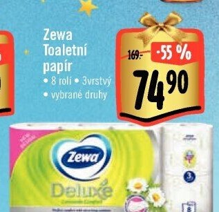 Toaletní papír 3vrstvý Deluxe Zewa