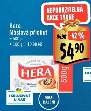 Tuk s máslovou příchutí Hera