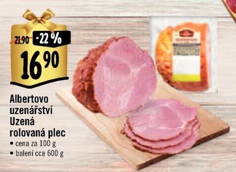 Uzená rolovaná plec Albertovo uzenářství