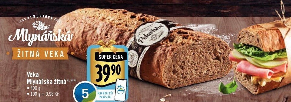 Veka Mlynářská žitná Albert