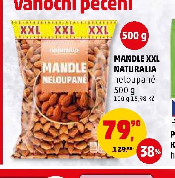 Mandle XXL Naturalia 500 g
