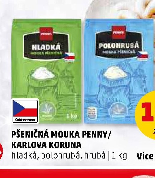Pšeničná mouka Penny/Karlova Koruna 1 kg