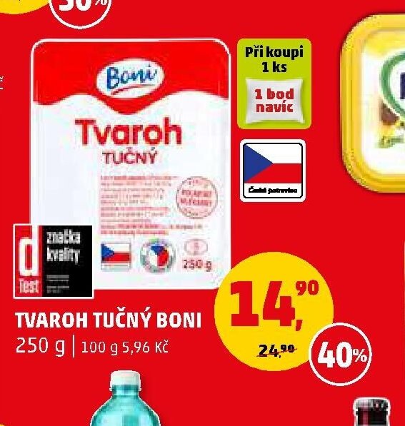 Tvaroh tučný Boni 250 g