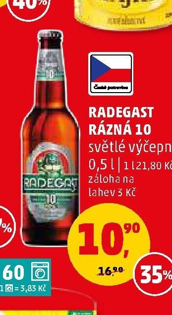 Radegast Rázná 10 0,5 l