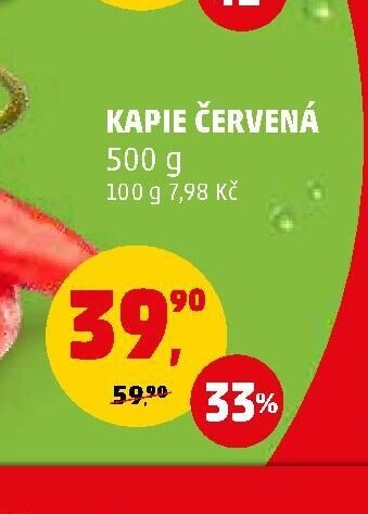 Kapie červená 500 g