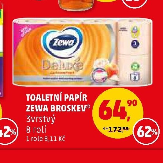 Toaletní papír Zewa Broskev 8 rolí