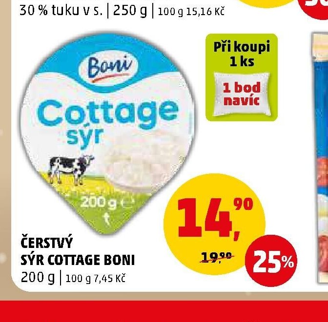 Čerstvý sýr Cottage Boni