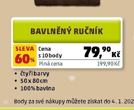 BAVLNĚNÝ RUČNÍK