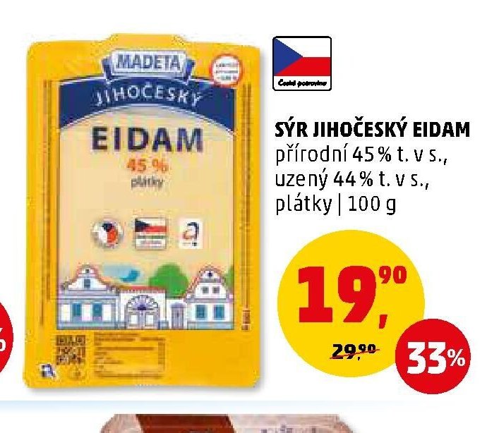 Sýr Jihočeský Eidam