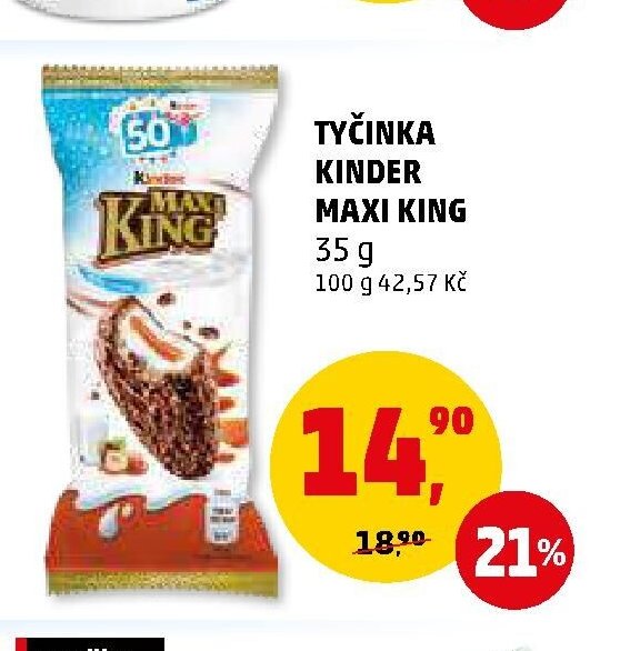 Tyčinka Kinder Maxi King