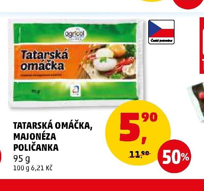 Tatarská omáčka, majonéza Poličanka
