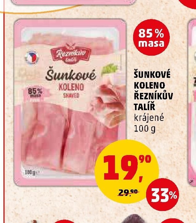 ŠUNKOVÉ KOLENO ŘEZNÍKŮV TALÍŘ krájené 100 g