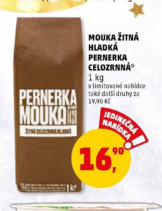 Mouka žitná hladká Pernerka celozrnná