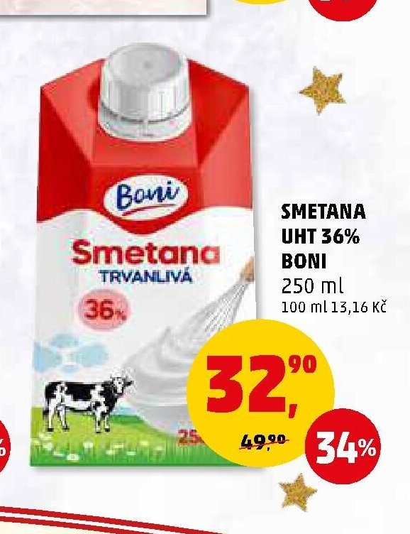 Smetana UHT 36% Boni