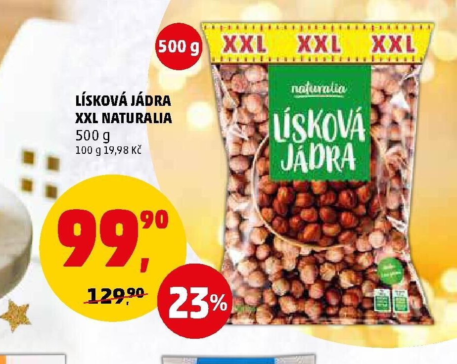 LÍSKOVÁ JÁDRA XXL NATURALIA