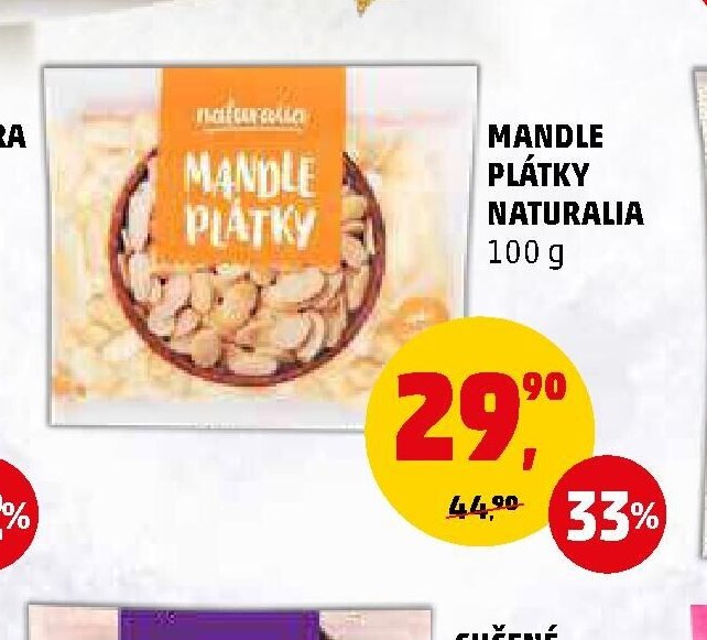 MANDLE PLÁTKY NATURALIA