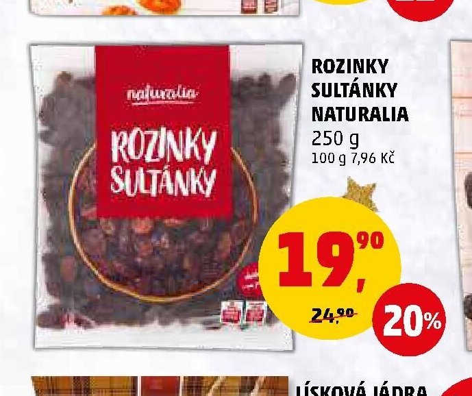ROZINKY SULTÁNKY NATURALIA