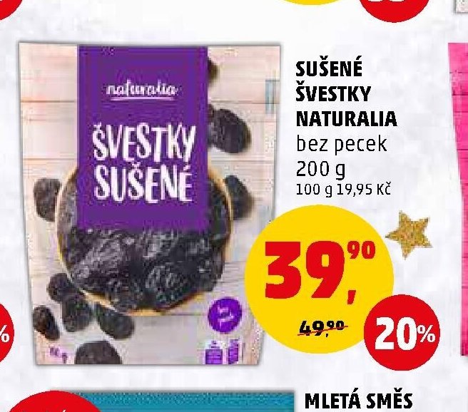 SUŠENÉ ŠVESTKY NATURALIA